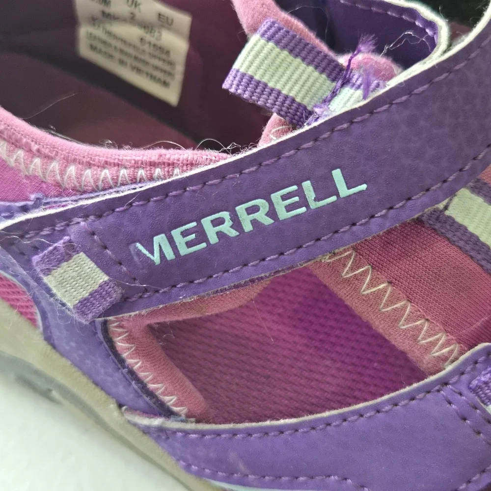 Merrell Kids Hydro Choprock Sandal Purple Leather Hiking Shoe MK165683 Size 3M